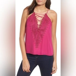 WAYF Pink Posie Strappy Camisole Size Small (4-6) NWT